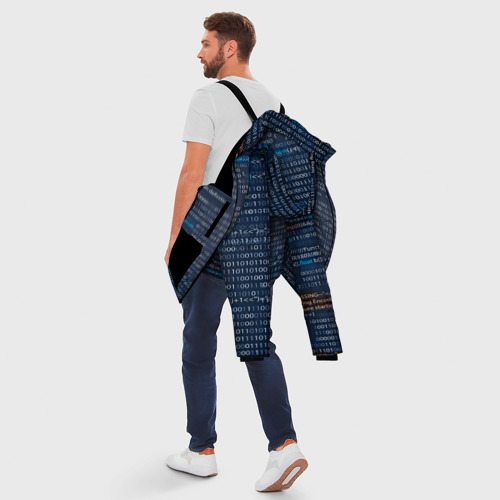 Мужская зимняя куртка 3D Информатика, цвет черный - фото 5