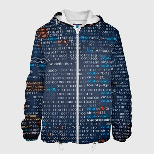 Мужская куртка 3D Информатика, цвет 3D печать