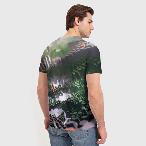 Мужская футболка 3D Объемный эквалайзер - фото 4