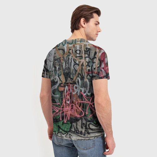 Мужская футболка 3D Граффити, цвет 3D печать - фото 4