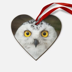 Деревянная игрушка Сердце Белый филин