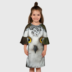 Детское платье 3D Белый филин - фото 2