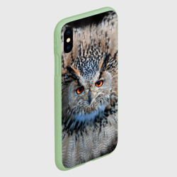 Чехол для iPhone XS Max матовый Сова - фото 2