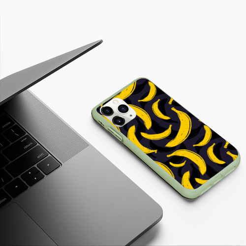 Чехол для iPhone 11 Pro матовый с принтом Бананы, фото #5