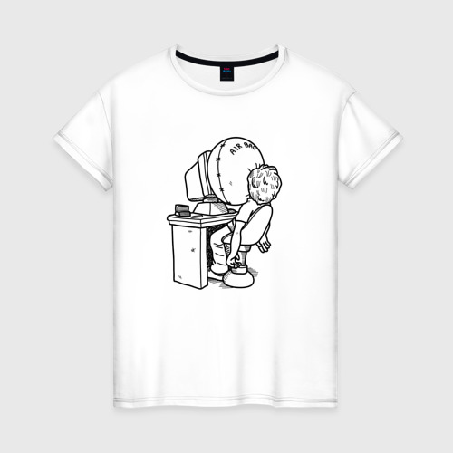 Женская футболка хлопок Codefest`17_5, цвет белый