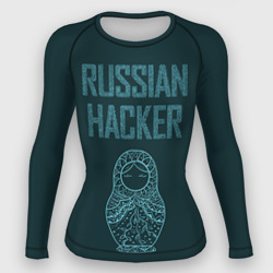 Женский рашгард 3D Русский хакер
