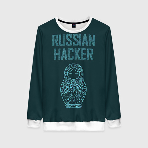 Женский свитшот 3D Русский хакер, цвет 3D печать