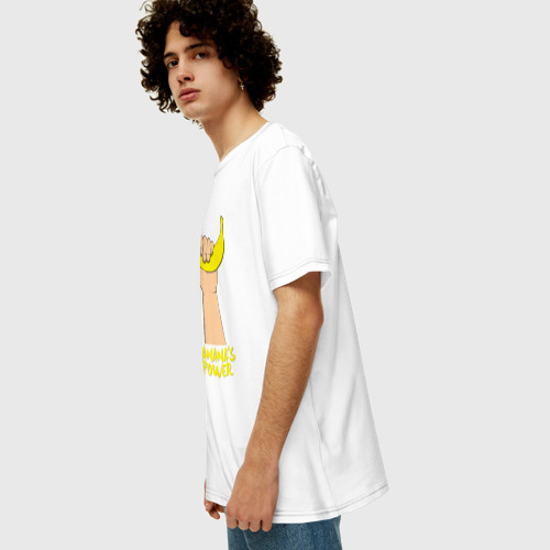 Мужская футболка хлопок Oversize Сила бананов - фото 5