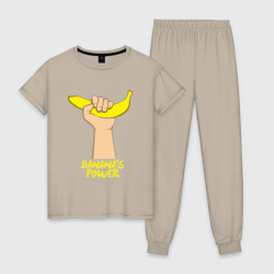 Женская пижама хлопок Сила бананов