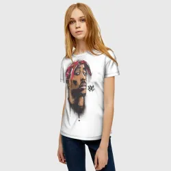 Женская футболка 3D 2Pac - фото 2