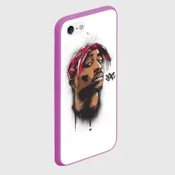 Чехол для iPhone 5/5S матовый 2Pac - фото 2