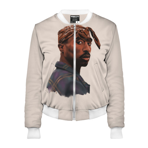 Женский бомбер 3D Tupac