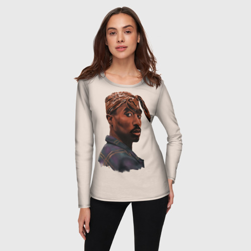 Женский лонгслив 3D Tupac - фото 3