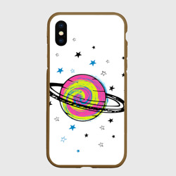 Чехол для iPhone XS Max матовый Планета