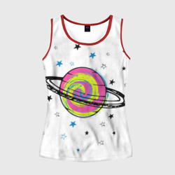 Женская майка 3D Планета
