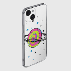 Чехол для iPhone 15 силиконовый с защитой камеры Планета - фото 2