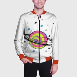 Мужской бомбер 3D Планета - фото 2