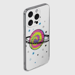 Чехол для iPhone 15 Pro Max силиконовый с защитой камеры Планета - фото 2