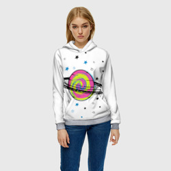 Женская толстовка 3D Планета - фото 2