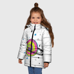 Зимняя куртка для девочек 3D Планета - фото 2