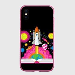 Чехол для iPhone XS Max матовый Космос