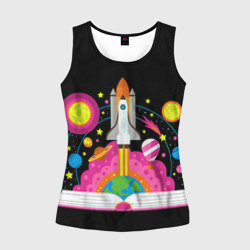 Женская майка 3D Космос