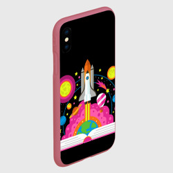 Чехол для iPhone XS Max матовый Космос - фото 2
