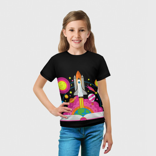 Детская футболка 3D Космос, цвет 3D печать - фото 5