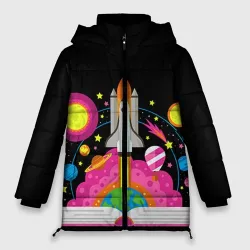 Женская зимняя куртка Oversize Космос
