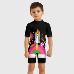 Детский купальный костюм 3D Космос - фото 2