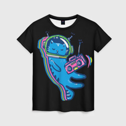 Космокот 1 – Женская футболка 3D с принтом купить со скидкой в -26%