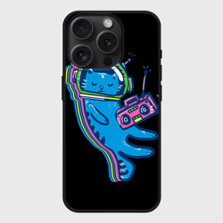 Чехол силиконовый для Apple iPhone 15 Pro матовый Космокот 1