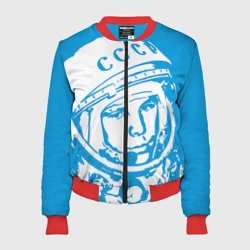 Женский бомбер 3D Гагарин 1