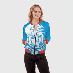 Женский бомбер 3D Гагарин 1 - фото 2