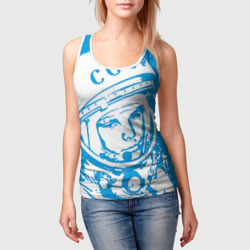 Женская майка 3D Гагарин 1 - фото 2