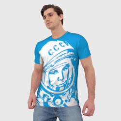 Мужская футболка 3D Гагарин 1 - фото 2