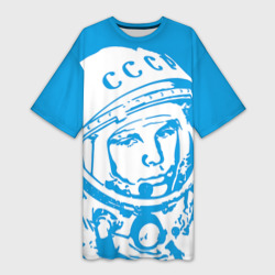 Платье-футболка 3D Гагарин 1
