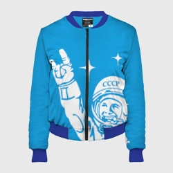 Женский бомбер 3D Гагарин 2