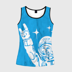 Женская майка 3D Гагарин 2