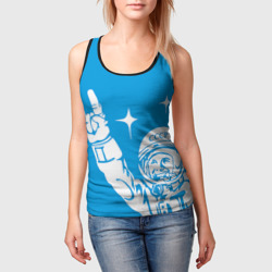 Женская майка 3D Гагарин 2 - фото 2