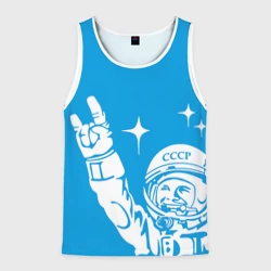 Мужская майка 3D Гагарин 2