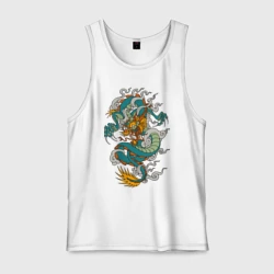 Мужская майка хлопок Дракон