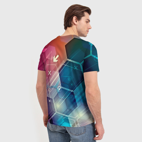 Мужская футболка 3D Hi-tech - фото 4