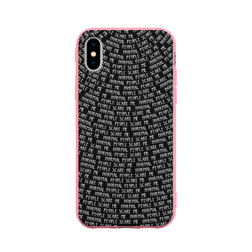 Чехол для iPhone X матовый Normal people scare me Фото 01 Чехол для iPhone X матовый Normal people scare me Фото 01