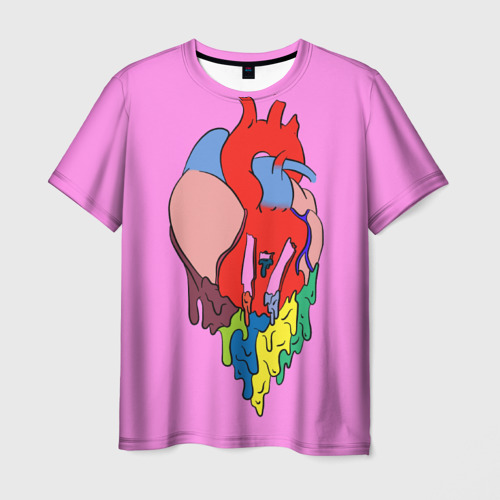 Мужская футболка 3D Heart