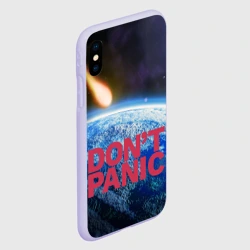 Чехол для iPhone XS Max матовый Без паники, метеорит - фото 2