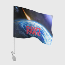 Флаг для автомобиля Без паники, метеорит