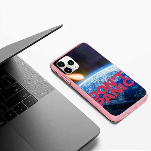 Чехол для iPhone 11 Pro Max матовый с принтом Без паники, метеорит, фото #5