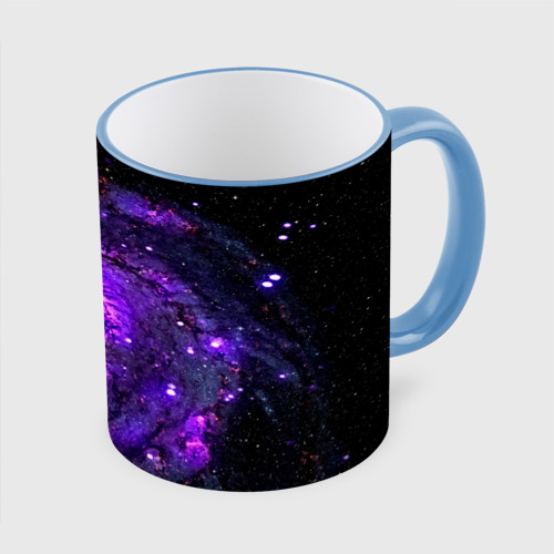 Кружка с полной запечаткой Вселенная, цвет Кант небесно-голубой - фото 3