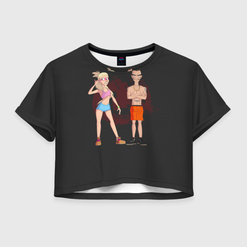 Женская футболка Crop-top 3D Marco